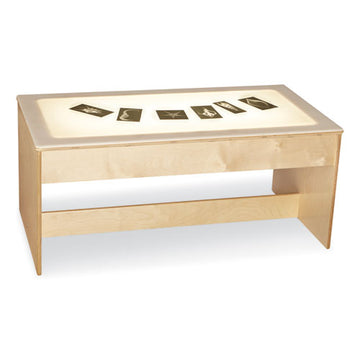 Jonti-Craft Large Light Table, 42.5w X 22.5d X 18.5h, White freeshipping - TVN Wholesale